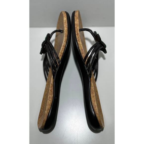 KENNETH COLE REACTION Glam in Bloom Turquoise Beaded Flower Sandals Womens 8M - Picture 4 of 12